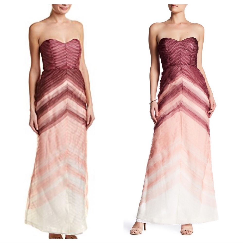 NWT Parker 10 Sweetheart‎ Silk Chiffon Gown Dress